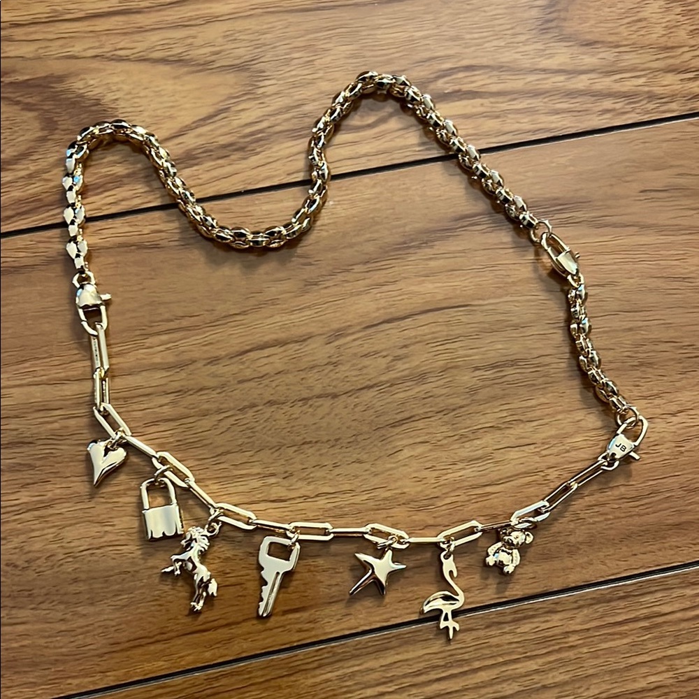 Jenny bird Gold Charm Necklace